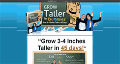 Desktop Screenshot of howtogrowtallerfordummies.com