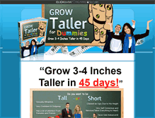 Tablet Screenshot of howtogrowtallerfordummies.com